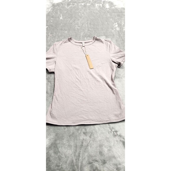 Skims Medium Oyster Gray Cotton Jersey T-Shirt AP-TSH-0638 NWT - Picture 1 of 5